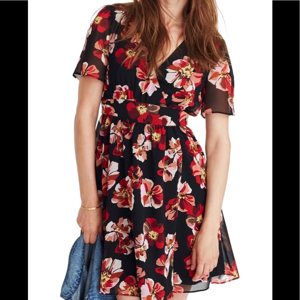 Madewell Tulip Sleeve Minidress